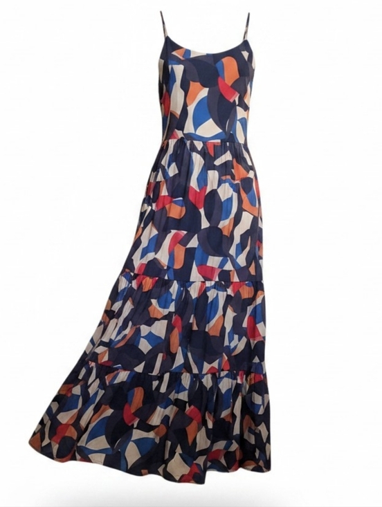 Nine West Dresses & Skirts - ☕️Nine West Abstract Print  Multi-Color Maxi Dress